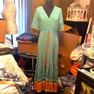 Beautiful Long Women’s Dress with Tassels